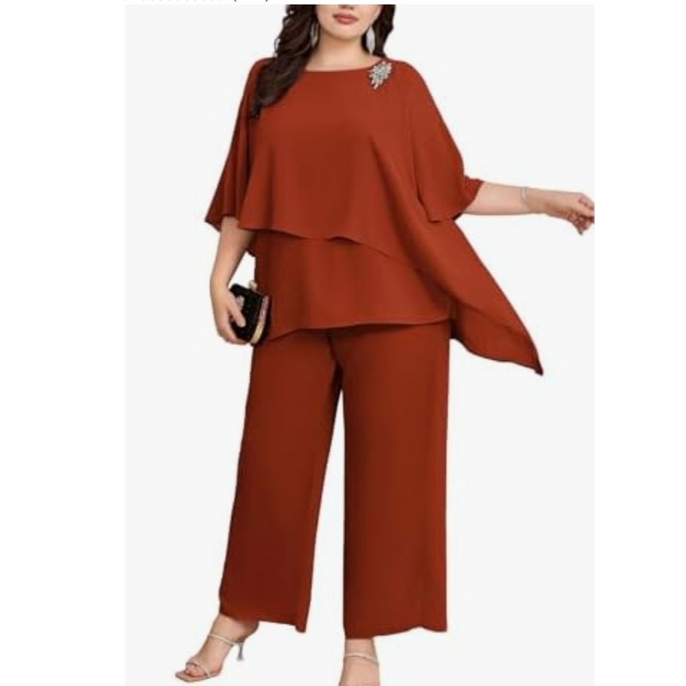 Hanna Nikole - Sz 24 Mother of The Bride Summer Cocktail Pantsuits - Picture 5 of 10